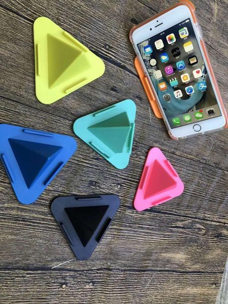 

cgjxspyramid mobile phone holder creative multi -function triangle bracket mobile phone tablet lazy bracket