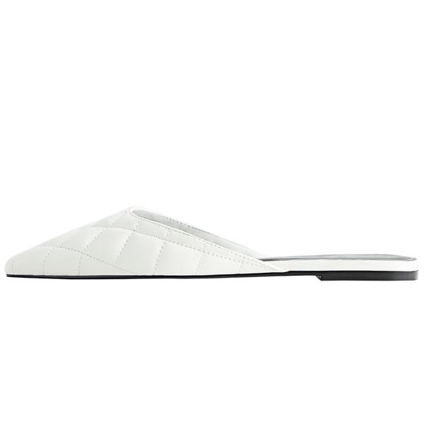 

mules for women 2020 loafers cover toe flat slippers female low woman's slippers slides soft new square basic, Black