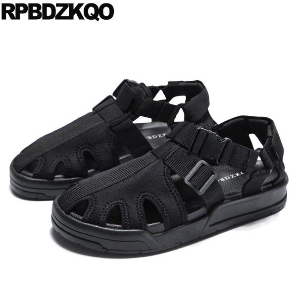 

black water mens sandals 2020 summer outdoor beach sneakers shoes platform closed toe waterproof mesh sport native