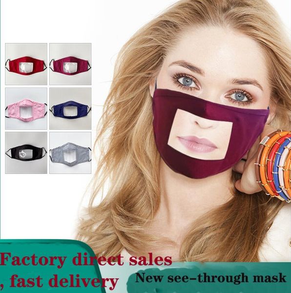 

2020 masks faceshield facemask mascarilla see-through mask, dust-proof mask, kid mask deaf-mute cotton transparent mask