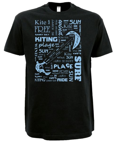 

кайтсерфинг футболка kite 2019 нового лето мужчина горячих продаж мода топ tee 100% хлопок юмор мужчина crewneck футболки