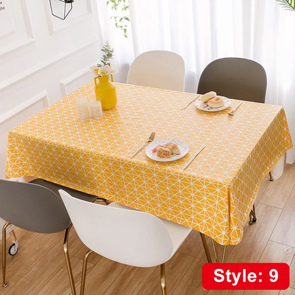 

table cloth tablecloth dustproof rectangle cover slip resistant simple plaid style 140*180cm myding