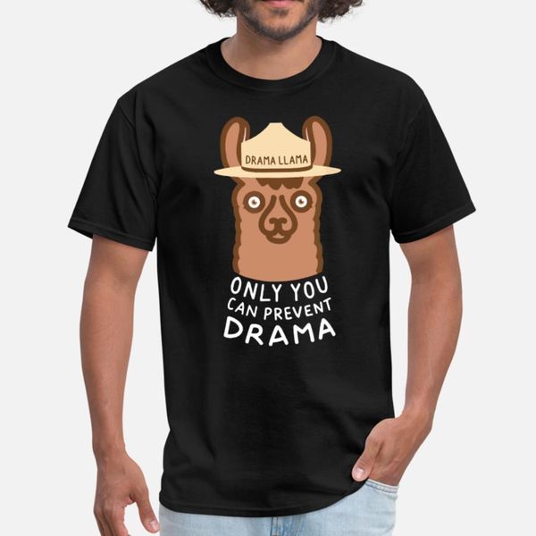 

drama llama only you can prevent drama farm t shirt men printing tee shirt o neck solid color fitness breathable spring autumn cool shirt