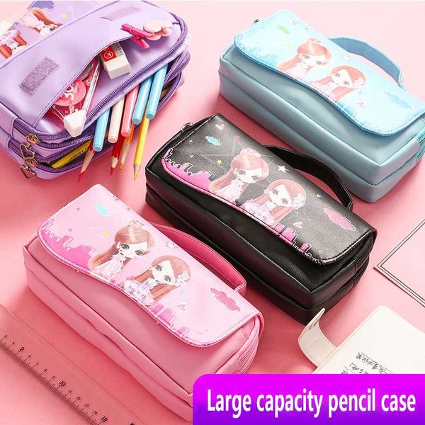 

large capacity pencil case pencil case makeup mbd021-024-7 cute female school