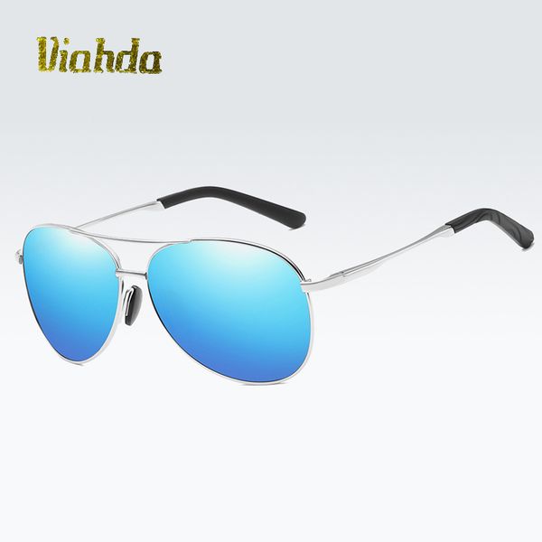 

viahda new fashion pilot sunglasses women brand designer sun glasses for man sunglass female eyewear, White;black