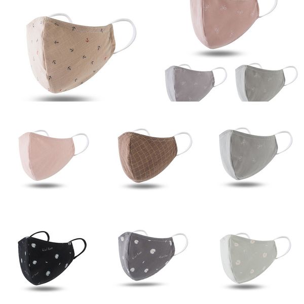 

small layers daisy fashion 4 cover folding washable designer face mask reusable dust mouth qj2c djxj1