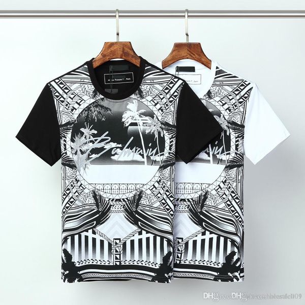 

balma in mens paris t shirts black white design of the letter mens fashion stylist t shirts short sleeve s-xxxl ds03