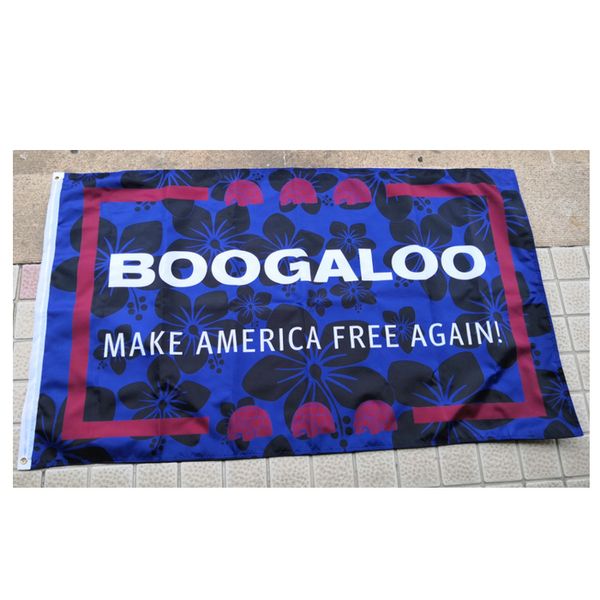 Boogaloo Make America Free Again Bandiere USA 0,9 x 1,5 m, tessuto in poliestere double face a 3 strati, stampa digitale per esterni, interni, spedizione gratuita