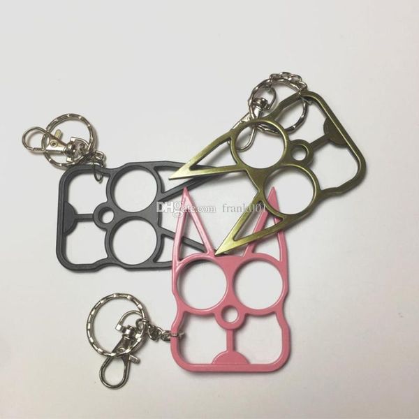 

women men keychain cute cat original tool key chain key chain bottle opener screwdriver outdoor leather keychain, Silver