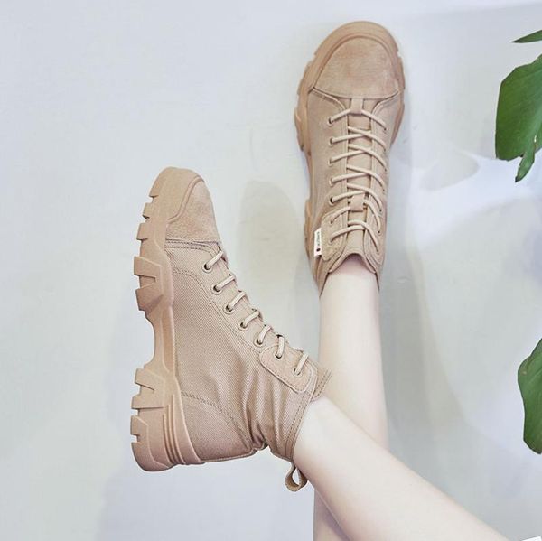 

handsome martin boots female british style thin single boots 2020 spring and autumn new wild locomotive short, Black