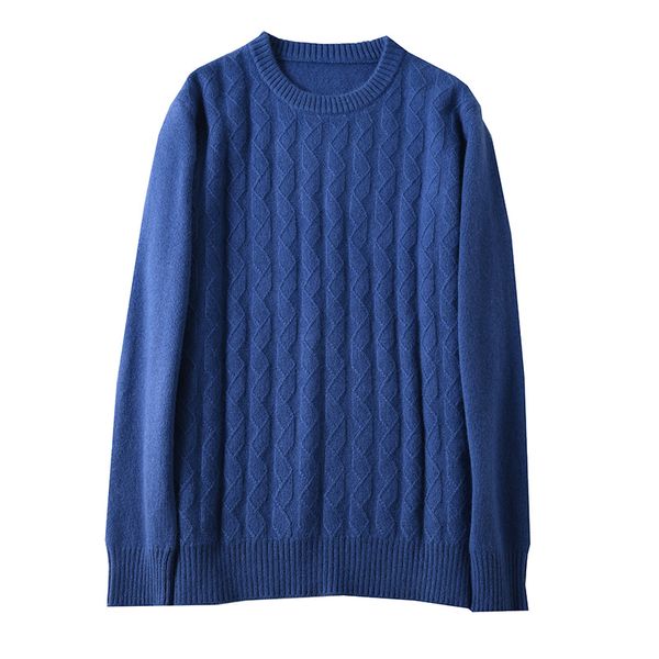 

sparsil men pure cashmere knitted pullovers o-neck warm100% cashmere sweaters winter autumn full sleeve casual wool jumpers male, White;black