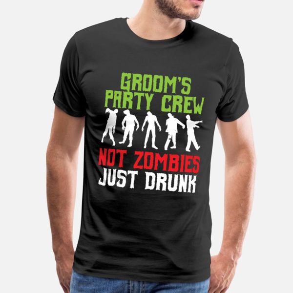 

party crew no zombies only drunk funny poison t shirt men printing short sleeve size s-3xl solid color gift new style summer kawaii shirt