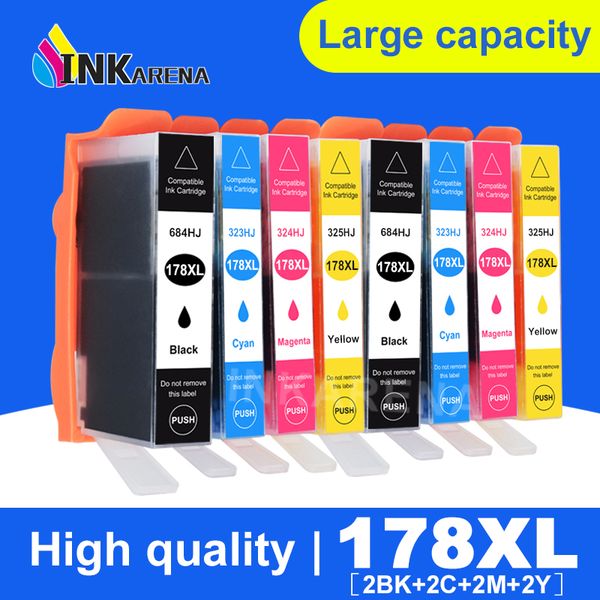 

ink cartridges inkarena 2 set cartridge replacement for 178 xl 178xl posmart 5510 5515 6510 6512 7510 7515 b109a b109n b110a printer
