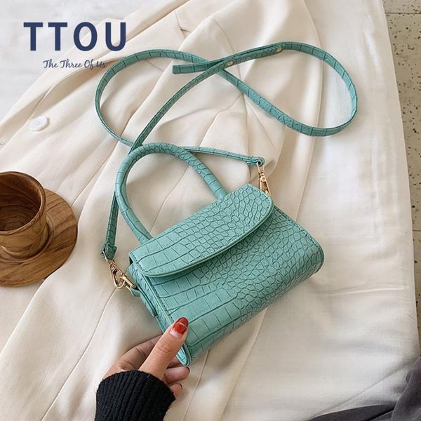 

retro alligator pu leather women purse female casual shoulder messenger bags flap shoulder handle bags crossbody purse