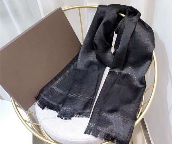 

womens silk scarf with gold wire fashion plain man women 4 season lamÃ© shawl scarf letter scarves 180x90cm 9 color with box option, Blue;gray