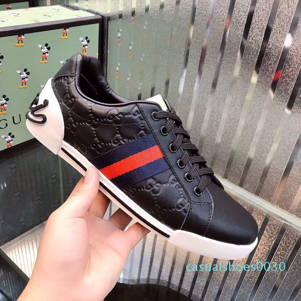 

2020 горячие женщин людей дизайнер теннис sneaker с веб-зеленый и красный в хлопок дизайнерская повседневный trainer дизайнер обуви для мужч, Black
