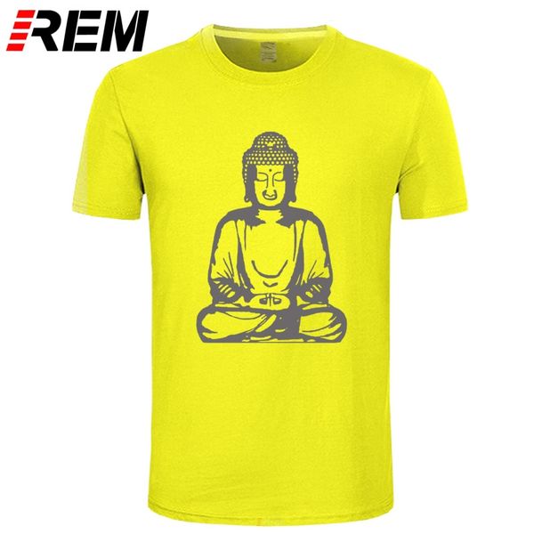 

будда budha буддийский карма мир мужчины черный футболка с коротким рукавом тройник размер s-3xl 100% хлопок