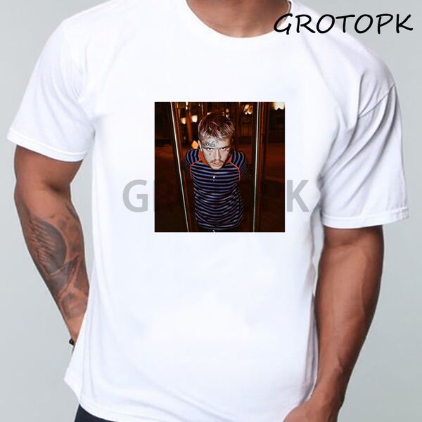 

summer t-shirt lil peep hip-hop singer loose fun letter printing harajuku loose casual chic short-sleeve women's clothing