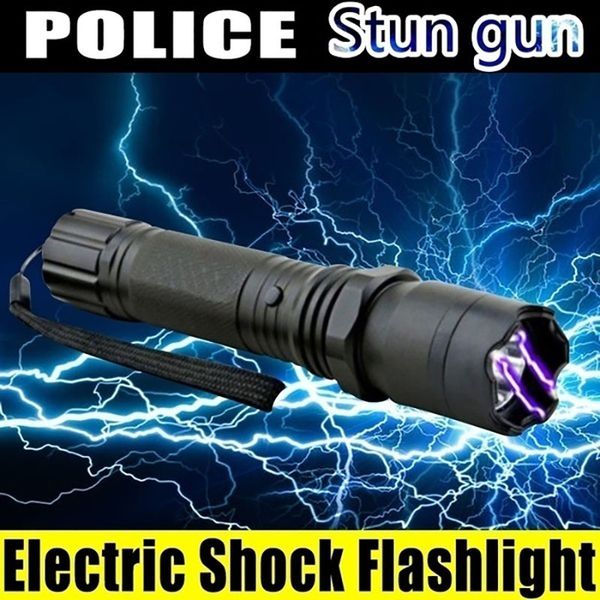 

self defense 1101 electric shocks protect yourself multifunction t6 flash ligths lamps rechargeable torch lantern