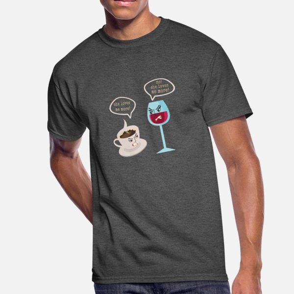 

смешные вино кофе lover тенниски мужчины custom 100% хлопок crew neck основной твердая famous повседневной весна осень стандартной рубашка