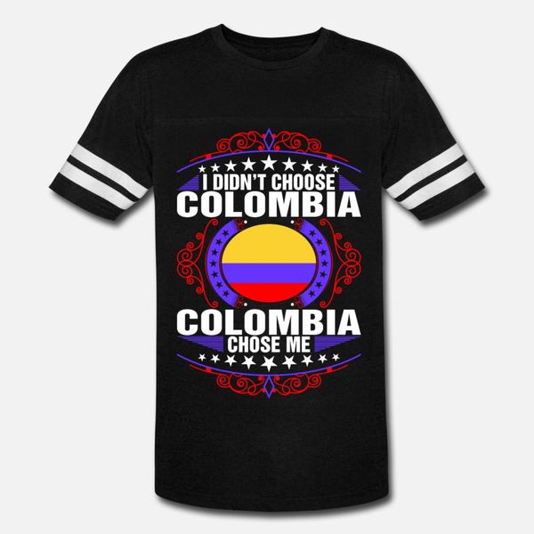 

colombia chose me t shirt men design cotton euro size s-3xl solid color famous fashion spring autumn vintage shirt
