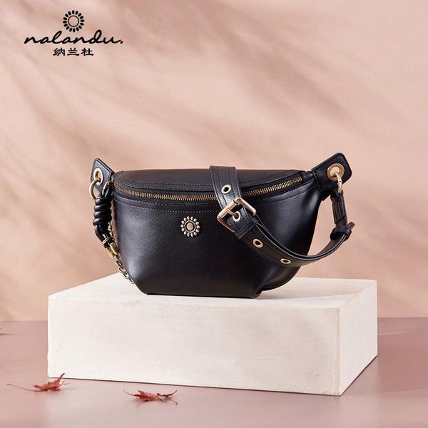 

women waist bag ladies fashion diagonal chest bag european and american wild trend single shoulder saddle bag gift 375