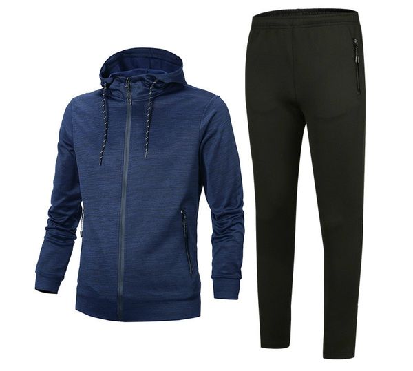 

2020 Mens Tracksuit Casual Best Version Spring Autumn Mens Tracksuits Fashion Zipper Suit Jackets+Pants 2020 Best Sale for Wholesale