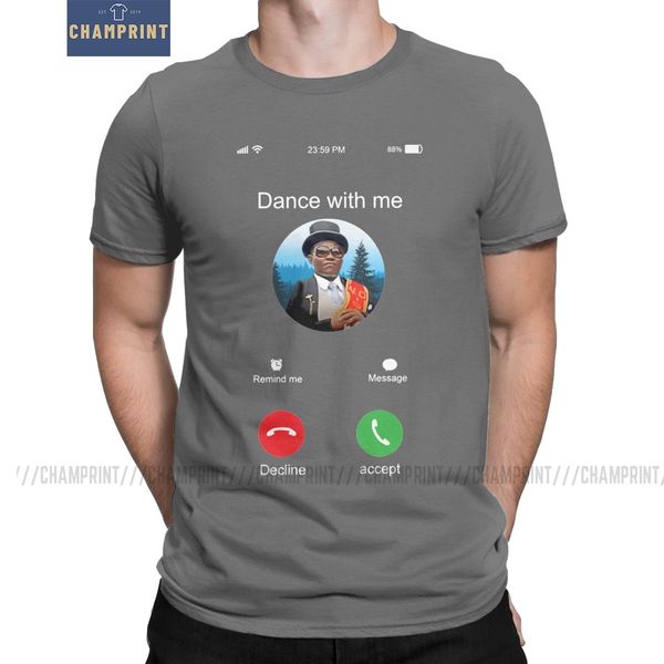 

men's coffin dance dancing with me t shirts pallbearers stay home funeral ghana african short sleeve tee plus size t-shirts