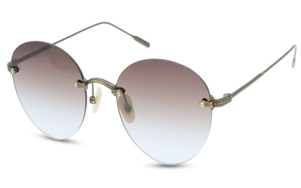 

round frame rimless alloy polarized sunglasses eyewear gold silver goggle uv400 protection retro driving sunglasses frame, White;black