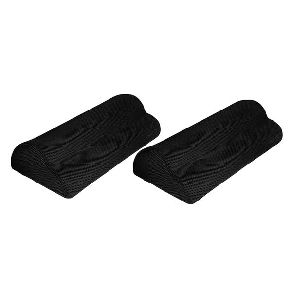 

2pcs foot rest under desk, soft foam foot cushion under desk foot stool pillow for office and home accessories,non-slip surface(black