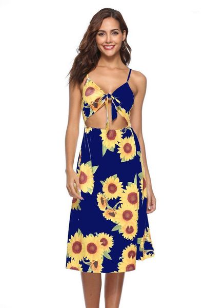 

summer cute bow knot designer beach seaside holiday dresses women floral one piece suit dress, Black;gray