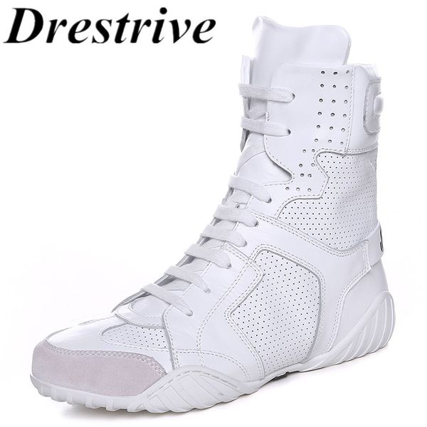 

drestrive women's mid calf boots flat with heels round toe lace up openwork white 2020 autumn fashion sneakers casual shoes, Black