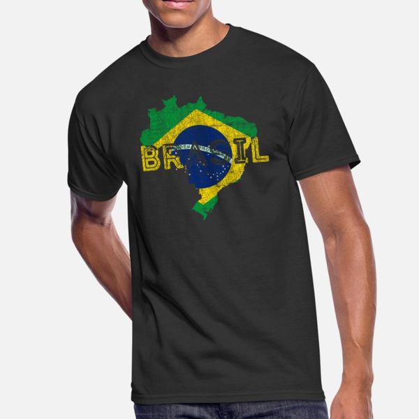 

brazil map and flag cool brasil shape design t shirt men print 100% cotton o-neck pictures famous new fashion summer normal shirt