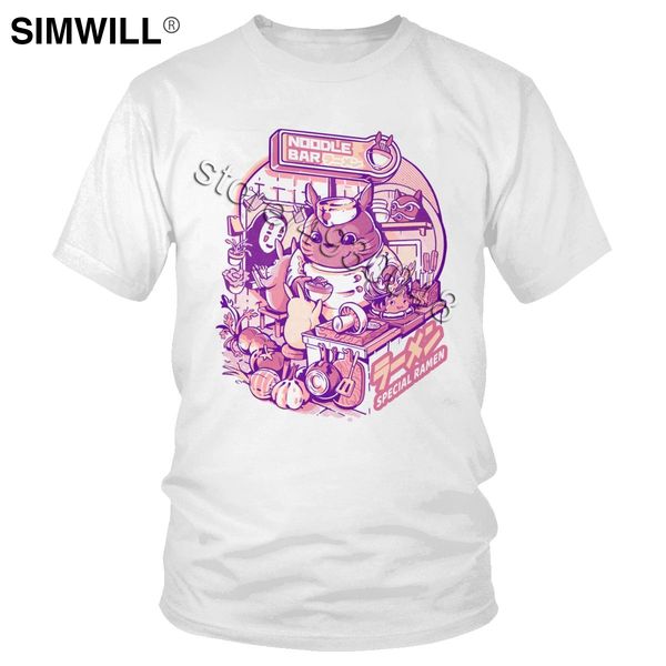 

мой сосед noodle bar тенниска kawaii anime хлопок тенниска для мужчин с коротким рукавом японская манга специальный ramen футболка graphic t