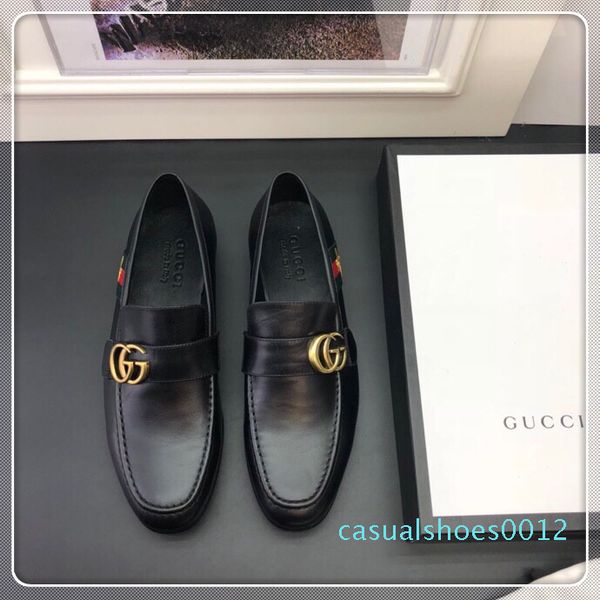 

brand italian luxury designer fashion luxury designer casual ace shoes snake sneakers mens designer loafers for men big size 38-45 c12, Black