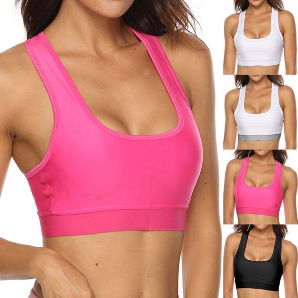

sfit женщин сексуальный бюстгальтер спорта йога топы strapp workouts одежда центр activewear противоударный йога bra backless gym одежда спо, White;black