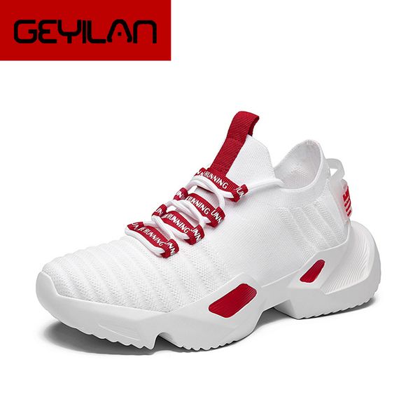 

men chunky casual shoes, man non slip comfortable casual shoes sneakers breathable walking shoes zapatos de hombre, Black