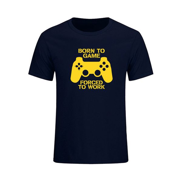

born to game letter print t-shirts men summer fashion casual short sleeve t shirt funny gamers tees camiseta