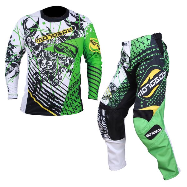 

breathable wear resistant quick drying nylon motoboy men's professional off road motocross racing sports t-shirt and pants suit