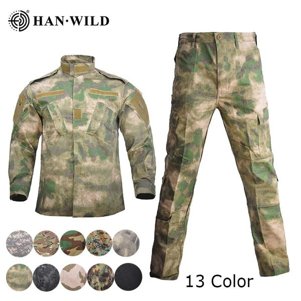 

han wild uniforme militar multicam camouflage suits hunting clothing tactical special force ropa uniforms combat ghillie suits, Camo