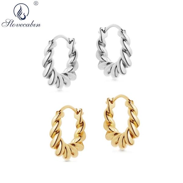 

slovecabin 925 sterling silver mini hoop earrings circle small round huggie earring hoops jewelry for women, Golden;silver