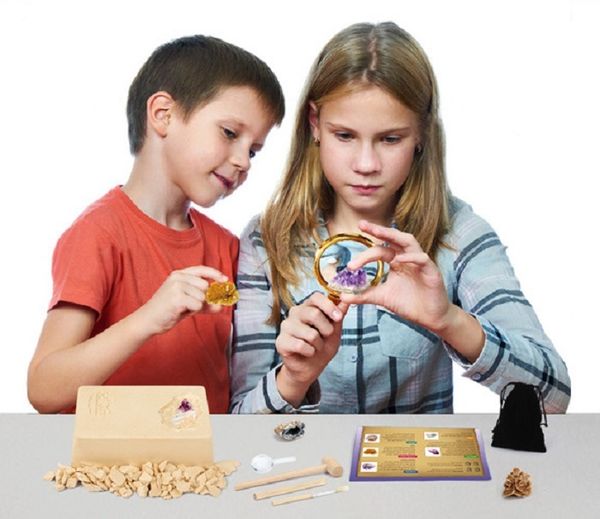 

children creative mining crystal toys funny treasure hunt game digging for crystals game creative diy mining crystal game