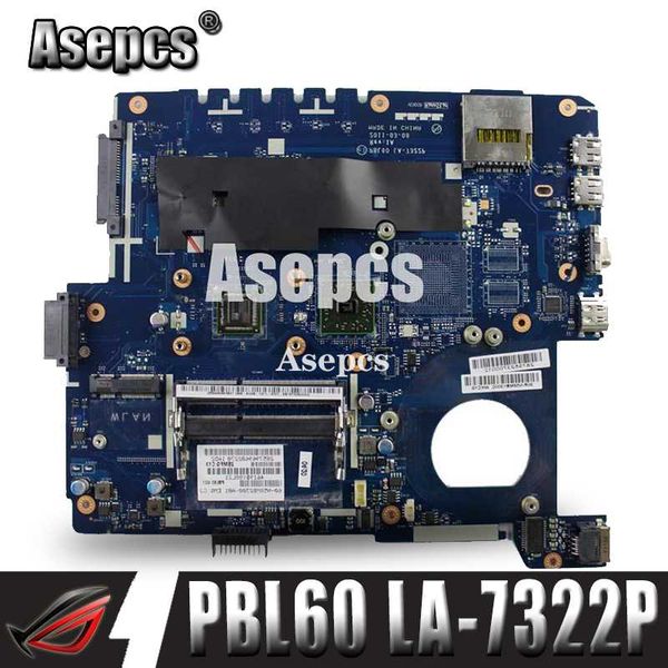 

asepcs x53u pbl60 la-7322p rev:1a lapmotherboard for asus x53b k53b x53 k53 test original mainboard