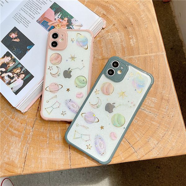 

вселенная planet phone чехол для iphone 11 pro max 7 8 plus max se 2020 обложки очистить мультфильм мягких случаев высокого качества