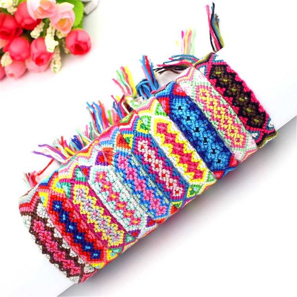 

handmade weave bracelets stack bohemian rainbow colorful xoxo samba boho handmade friendship bracelets, Golden;silver