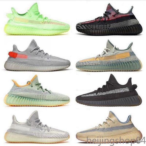 

kanye sneakers zyon linen grey gum yeshaya reflective desert sage tail light cinder yecheil black static men trainers running shoes uk5 bj04