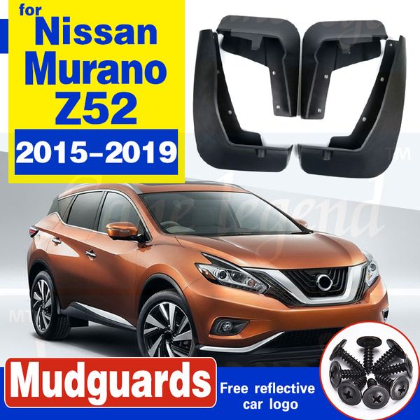 

front rear molded car mud flaps for nissan murano z52 2015 2016-2019 mudflaps splash guards mud flap mudguards fender flares