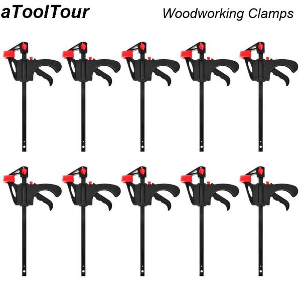 

quick ratchet release bar 4 inch woodworking clamp diy gadgets clamping device carpentry f clamp clip speed squeeze hand tools