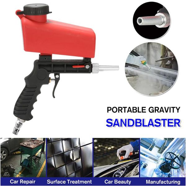 

portable gravity sandblasting gun pneumatic small sand blasting spray gun adjustable pneumatic sandblaster mini air sandblaster