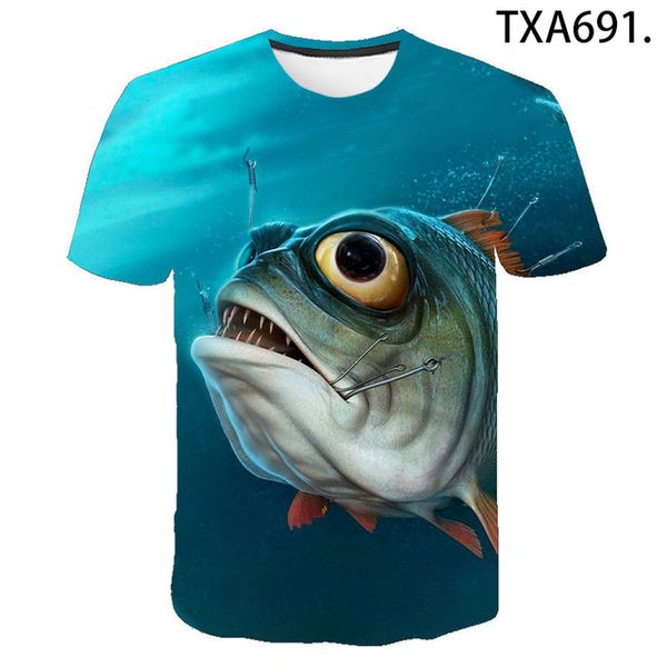

piranha 3d boy girl printed cool 3d print shirts anime humor plus size men clothing